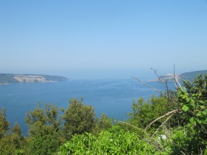 Blick aufs Ende des Bosporus und Beginn des Schwarzen Meers