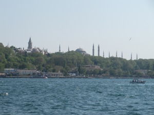 Topkapi, Hagia Sophia, Blaue Moschee (von links)